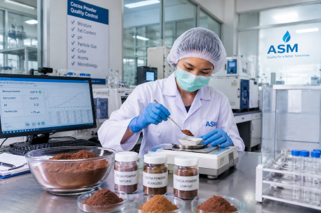 Quality & Inspection at cocoa powder manufacturer